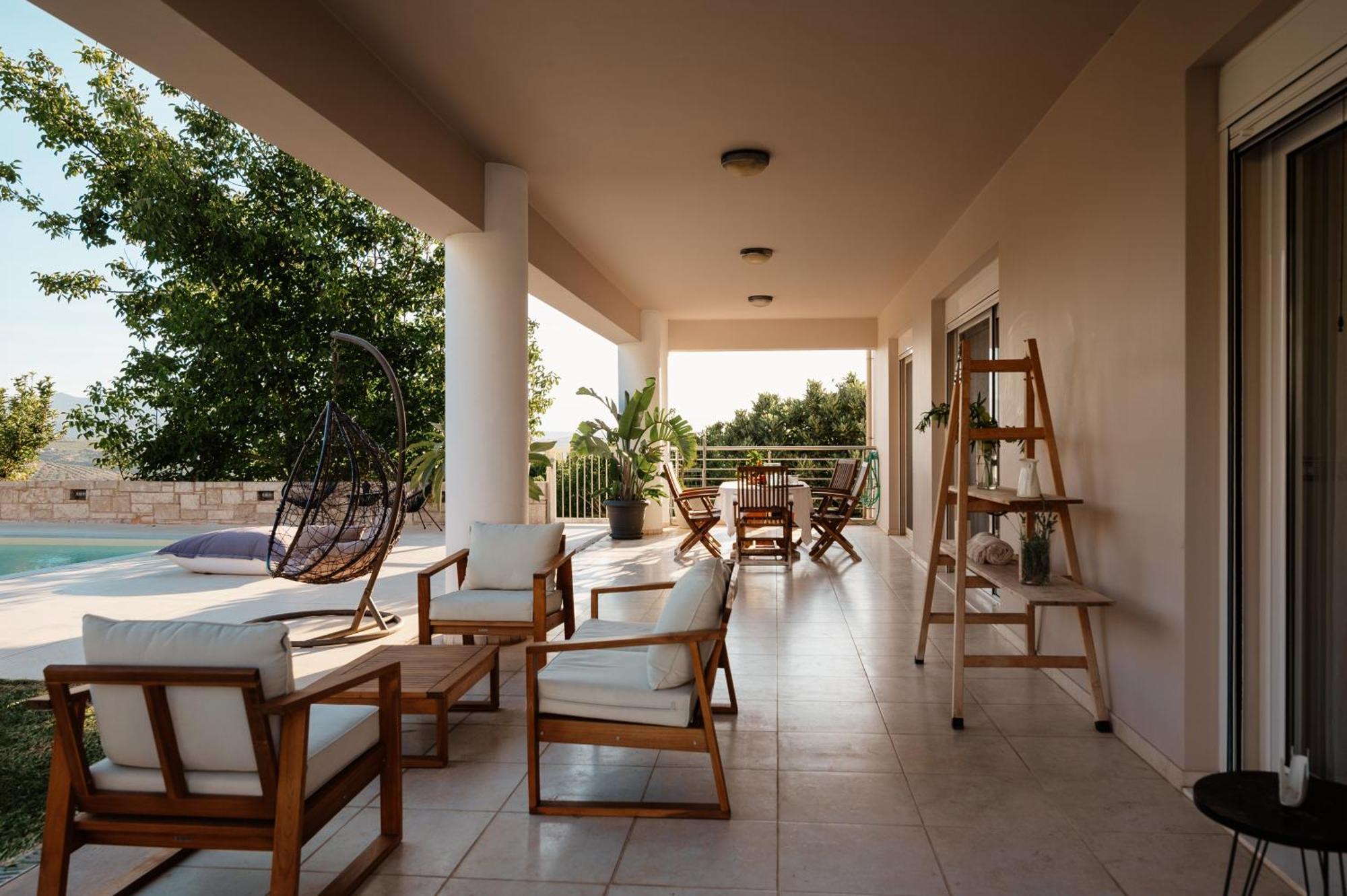 Blue Sky Villa In Crete Epano Vathia Exterior photo